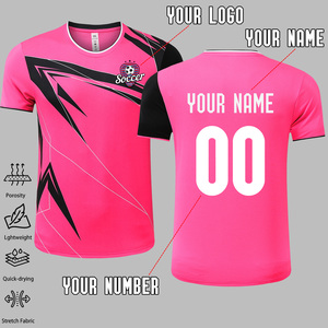 Kaos Sepak Bola Pria Cepat Kering 2526 Baru Model Single Top Bernapas Kerah Bulat Jersey Latihan Cetak Digital 1pc/Grup Custom - Product Image 3