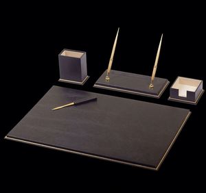 Juego de Accesorios de Escritorio de Cuero Vacuno Auténtico de Lujo de 16 Piezas, Organizador de Artículos de Oficina de Cuero Genuino y Papelería para Uso en la Oficina y el Hogar - Product Image 5