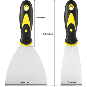 Tự làm thép không gỉ sơn <span class=keywords><strong>scraper</strong></span> thiết lập rõ ràng nhựa <span class=keywords><strong>spackle</strong></span> dao vách thạch cao sửa chữa thạch cao cạo cải thiện nhà dự án - Product Image 2