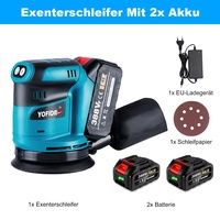 Ponceuse-polisseuse électrique 18V, 3 vitesses, sans fil, portative, orbitale, pour bois et métal, fonctionnant sur batterie