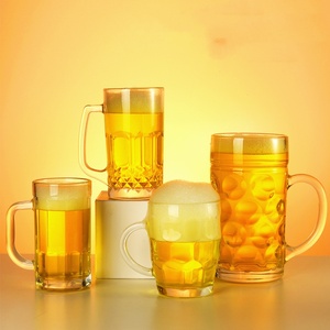 Jarra de Cerveza de Vidrio Grueso Grande con Asa, Sin Tapa, para Casa de <span class=keywords><strong>Té</strong></span>, KTV, Bar, Caja de Regalo, Impresión de Logotipo Personalizable - Product Image 3