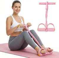Entrenador de Resistencia con Pedal de Cuatro, Seis u Ocho Tubos, Ayuda para Adelgazar, Fitness, Moldeador Corporal, Elastómero Termoplástico
