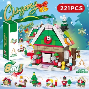 Hot Selling Christmas <b>Building</b> Blocks <b>Model</b> Toy Set ABS Plastic Educational Toy for Ages 6+ Modern <b>Buildings</b> DIY Toy - Product Image 6