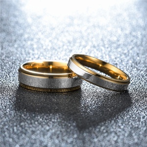 Factory Wholesale <b>Couple</b> <b>Ring</b> Set Engagement Stainless Steel Wedding <b>Ring</b> 18K Gold <b>Couple</b> <b>Ring</b> for Boys Girl - Product Image 5