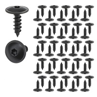 50 pièces de clips de fixation métalliques pour voiture, rivets pour panneaux intérieurs et extérieurs de carrosserie