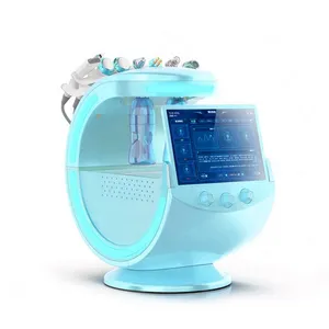 7 In 1 Smart Ice Blue Sauerstoffs pray Hydra Derma brasion Peeling Tiefen reinigung Falten entfernung Haut aufhellung Sauerstoffs trahl maschine