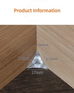 Protection d'angle triangulaire transparente en cristal anti-poussière pour armoire, commode et tiroir domestique - Product Image 6