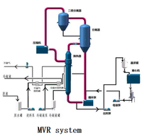 Compresseur de vapeur PLC stationnaire pour système de distillation à double étage entièrement personnalisé pour l'élimination de l'ammoniac dans un environnement spécial