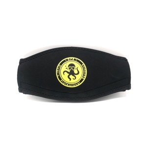 スキューバダイビング、シュノーケリング、水泳用ネオプレン用のカスタムロゴ/カラーダイブマスクストラップ、フックアンドループストラップ付き - Product Image 2