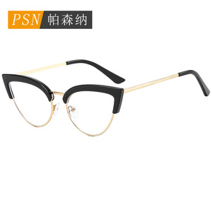 กรอบแว่นตา Psn Cat Eye แบบเต็มกรอบ ป้องกันแสงสีฟ้า รุ่น Unisex 68024 - Product Image 1