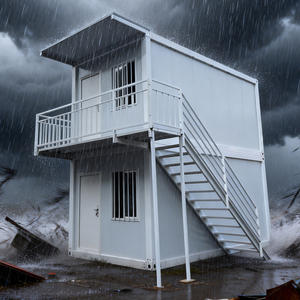 <span class=keywords><strong>Maison</strong></span> conteneur à 2 étages, 2 chambres, <span class=keywords><strong>maison</strong></span> préfabriquée, structure en acier galvanisé, bureau, villa préfabriquée, appartement préfabriqué, hôtel - Product Image 2