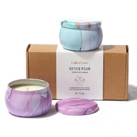 Coffret cadeau de luxe en cire de soja parfumée à la lavande et à la vanille pour fête, mariage, décoration de la maison, vacances
