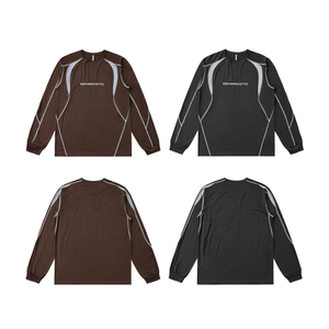 QUICKSHOW <span class=keywords><strong>RUDOLF</strong></span> T-shirts de course à séchage rapide, respirants, anti-transpiration, vêtements de sport, t-shirts d'entraînement à coutures contrastées, unisexe - Product Image 5
