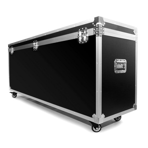 Fabrik-OEM Aluminium Schwerlast-Flightcase, quadratisch, schwarz, mit Doppel-Spinner-Rädern, IP65-zertifiziert, anpassbar für Instrumente und Lautsprecher - Product Image 5