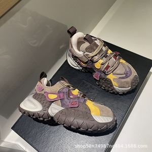 Zapatillas Deportivas de Cuero Genuino para Hombre, con Suela Gruesa, Plataforma, Casuales, con Amortiguación, para Caminar - Product Image 4