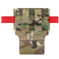 Pochette tactique Krydex Micro Trauma Pouch MED IFAK Kit, insert de premiers secours, support médical, support de garrot amovible MC