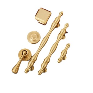 Tiradores de Latón Macizo para Muebles de Cocina y Armarios, Tiradores en Forma de T Ondulados de Tamaño Ajustable para Dormitorio, Tiradores de Puerta de Gabinete Vintage - Product Image 5