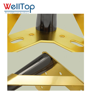 WELLTOP Nuovi Arrivi: Gambe per Divano in Metallo, Design <span class=keywords><strong>Industriale</strong></span> Moderno, Accessori Decorativi per Mobili, per Divani, Tavoli, Ospedali, Esterni - Product Image 5