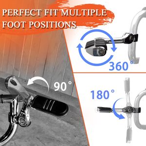 Customizable Adjustable Highway Pegs Mounts for Harley Touring Street <strong>Glide</strong> Electra <strong>Glide</strong> Road King Motorcycles Body Systems - Product Image 3