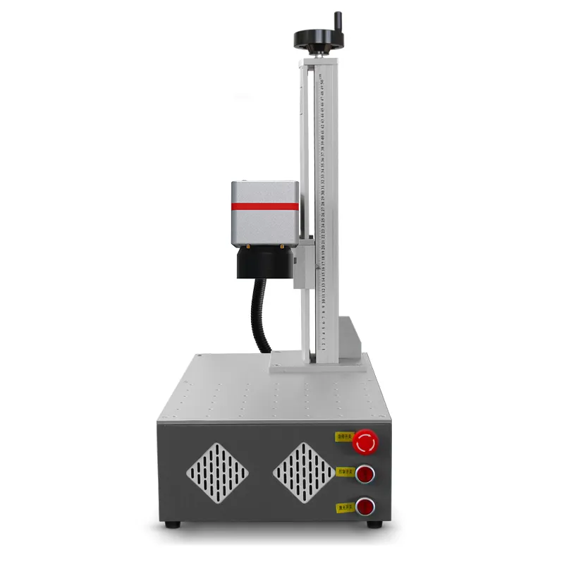 Große Faserlaser-Namensschild-Druckmaschine/Metall-Typenschild-Gravier maschine/Metall-Typenschild-Laser markierung