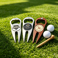 Alat Perbaikan Divot Golf Ramah Rumput, Set Alat Divot Golf Logam Magnetik Anti Lengket di Permukaan Rumput