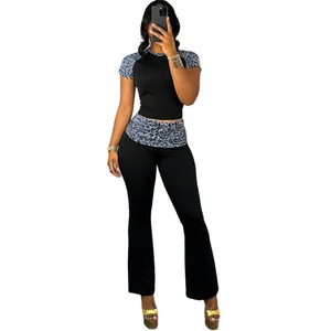 BH1699 2026 Nueva Moda de Primavera, Pantalones Casuales de Punto con Estampado Digital, Corte Ajustado, Cintura Alta y Sexy - Product Image 5