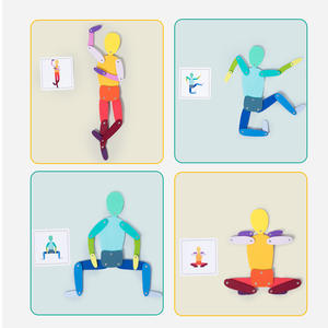 Vente chaude En Bois <span class=keywords><strong>3D</strong></span> Sports Mobile Figure Corps Actions Cartes Forme Correspondant Jouets D'apprentissage Éducatifs pour Enfants Garçons et Filles - Product Image 3