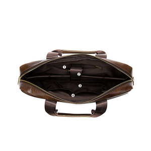 Sacs pour ordinateur portable multifonctionnels en cuir véritable, personnalisables, avec logo personnalisé, sacoche pour ordinateur portable en cuir véritable, sac de voyage pour le bureau - Product Image 4