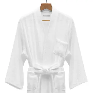 High quality Hotel bathrobe Terry Wholesale Egyptian Cotton Customized Color Textile Bathrobes Hotels Embroidery