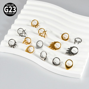 Vente en gros de bijoux de piercing corporel, anneaux de nez, boucles d'oreilles hélix, bijoux de piercing en titane G23, anneaux de nez en forme de goutte d'eau - Product Image 3