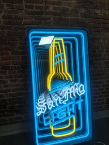 Tùy chỉnh kinh doanh <span class=keywords><strong>LED</strong></span> Infinity gương thư khung cá nhân hình ảnh logo mát vô hạn <span class=keywords><strong>LED</strong></span> đường hầm đèn cho công ty Neon Đăng - Product Image 3