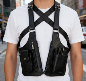 Medieval Steampunk <strong>Leather</strong> <strong>Harness</strong> Holster Bag Adjustable Utility Shoulder Belt Phone Case Wallet Pocket Pouch Men Women Belt - Product Image 2