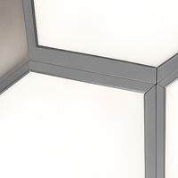 Plafonnier LED modulaire hexagonal pour garage de detailing automobile et atelier