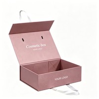 Boîtes cadeaux magnétiques de luxe personnalisées pour lingerie féminine, ensembles de sous-vêtements élégants gaufrés avec corde