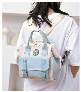Benutzer definierte Mama Rucksack New <span class=keywords><strong>Baby</strong></span> Rolla way Bett Tasche Windel Rucksack Große Kapazität Go Out Tragbare Mama Tasche - Product Image 4