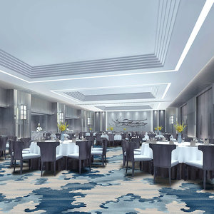 Alfombra moderna de lujo para vestíbulo de Hotel Axminster, corredor de nailon resistente al fuego de 5 estrellas, patrón personalizado tejido para pasillos - Product Image 4