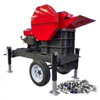 Concasseur à mâchoires, concasseur de pierres pour l'exploitation minière, PE 150x250, moteur diesel, capacité de 3-5t/h, mini portable