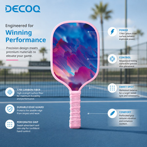 Raquette de pickleball en graphite en gros, professionnelle, légère, noyau en polymère alvéolé, offensive, durable, logo personnalisé, usine OEM - Product Image 5