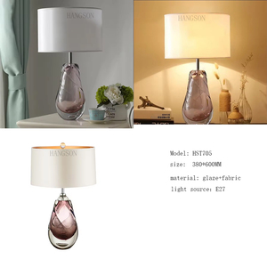 Luz de mesa de metal Textil Mesa de seta de metal Luz de latón para escritorio de recepción - Product Image 6