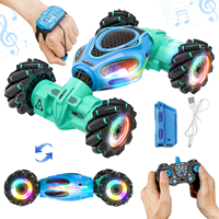 HOSHI 1611 PRO Coche de Acrobacias RC a Escala 1:18, 2.4G, Control Remoto de 100M, 4WD, Vehículo de Giro de 4 Canales, Camión Monstruo RC para Navidad