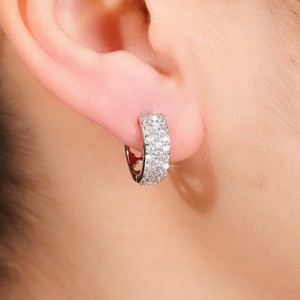 Elegant Zircon <b>Ear</b> <b>Cuff</b> For Women Sparkling Pave Crystal Design Statement Fashion <b>Earrings</b> - Product Image 6