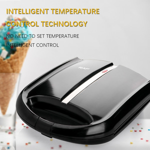 Máquina Eléctrica Personalizada para Hacer Mini Waffles Belgas de Burbujas, 4 Porciones, para Uso Doméstico - Product Image 3