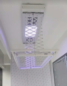 Séchoir à linge électrique intelligent à commande à distance, réglable en hauteur, avec éclairage LED et fonction de séchage à air chaud - Product Image 4