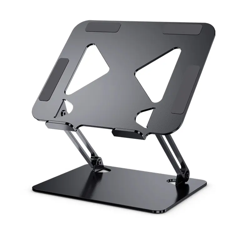 Novidades portátil dobrável laptop riser stand altura ajustável suporte de mesa notebook aço carbono para macbook