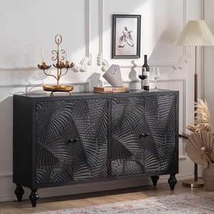 Salon nordique luxe noir français armoire de rangement Console cuisine salle à manger crédence <span class=keywords><strong>buffet</strong></span> <span class=keywords><strong>buffet</strong></span> - Product Image 1