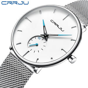 Reloj de Cuarzo al por Mayor, Diseño de Logotipo Personalizado OEM ODM, Reloj Deportivo Casual de Acero Inoxidable con Correa de Malla, Resistente al Agua, Reloj Masculino - Product Image 6