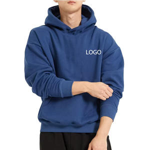 Streetwear de haute qualité 350 500 Gsm BlankCotton Fabricant de sweats à capuche lourds en polaire surdimensionnée Sweats à capuche personnalisés et courts unisexe - Product Image 1
