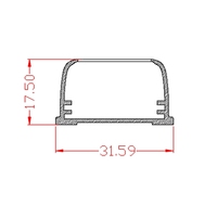Bming Vente Chaude Diffuseur de Bande LED en Polycarbonate Co-extrudé Acrylique PMMA, Cache de Lampe Linéaire Moderne pour Intérieur