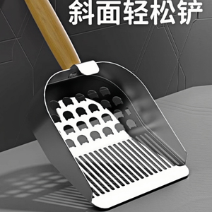 ที่ตักทรายแมวสแตนเลส Guazhoumu ขนาดใหญ่ รูละเอียด สำหรับทำความสะอาดทรายแร่ - Product Image 2