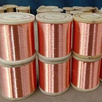 Fil de cuivre nu conducteur C11000 99,99 %, AWG41 (0,07 mm), sans isolation émaillée, électrique, 2,5 4 6 8 mm